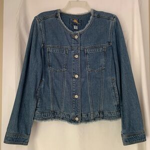 Tommy Bahama 'Devin Indigo Jacket' with raw edge accents